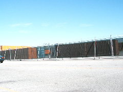 Containers on Boeing lot, Jan. 17/03