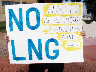 Anti-LNG rally, PoLB 2/16/05