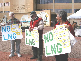 Anti-LNG rally, PoLB 2/16/05