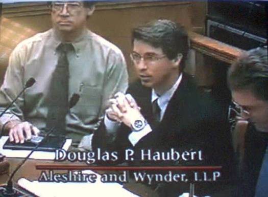 Doug Haubert, CA Senate hearing