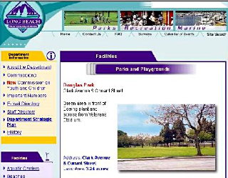 Douglas Park web page, 5/5/04